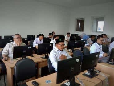 Jajaran Pimpinan UIN K.H. Abdurrahman Wahid Pekalongan Ikuti CAT IPMB Tahap 2